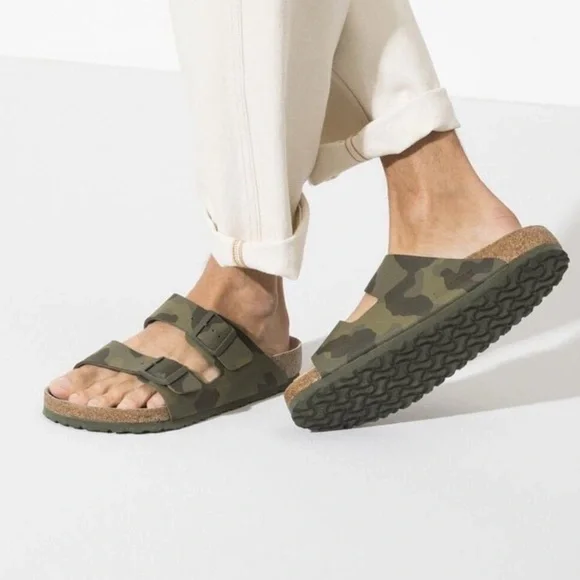 Birkenstock Arizona Green Camouflage Sandals size 6 / 37 - Picture 9 of 9